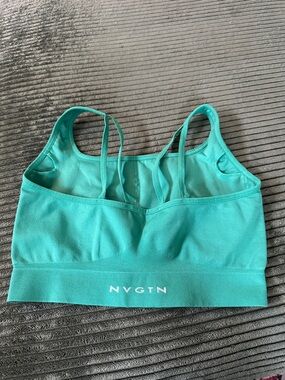NVGTN Green Double-Strap Sports Bra